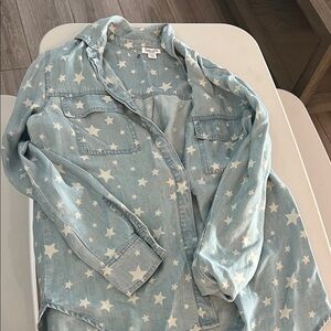 Splendid Light Blue Star Shirt